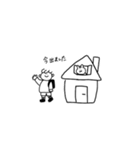 ボクのすたんぷ(モノクロ)（個別スタンプ：15）