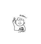 ボクのすたんぷ(モノクロ)（個別スタンプ：23）