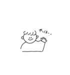 ボクのすたんぷ(モノクロ)（個別スタンプ：25）