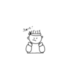 ボクのすたんぷ(モノクロ)（個別スタンプ：31）