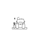 ボクのすたんぷ(モノクロ)（個別スタンプ：33）