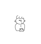 ボクのすたんぷ(モノクロ)（個別スタンプ：36）