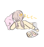 ゆる〜い女の子スタンプ（個別スタンプ：8）