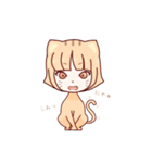 きつねこ系女子（個別スタンプ：1）