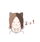 きつねこ系女子（個別スタンプ：12）