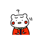 困り顔のくまこくん（個別スタンプ：7）