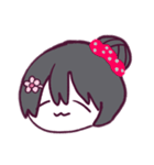 おだんごあたまのしゃしんかこう（個別スタンプ：1）