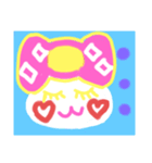 可愛いりぼん姫ちゃん（個別スタンプ：1）