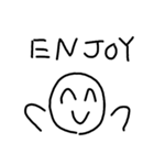 素朴な顔文字4です（個別スタンプ：2）