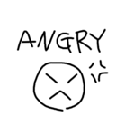 素朴な顔文字4です（個別スタンプ：4）