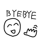 素朴な顔文字4です（個別スタンプ：5）
