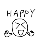 素朴な顔文字4です（個別スタンプ：6）
