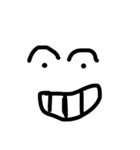 適当に描いたかおー1（個別スタンプ：1）