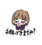 女の子 敬語スタンプ（個別スタンプ：9）