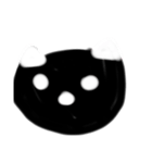 可愛い黒猫ちゃんスタンプ（個別スタンプ：5）