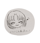 女の子 いろんな表情スタンプ（個別スタンプ：2）