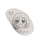 女の子 いろんな表情スタンプ（個別スタンプ：6）