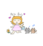 ねこむすめとこねこの生活（個別スタンプ：21）