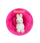 うさぎの日常 Little rabbit days（個別スタンプ：1）