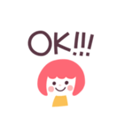 お日さまみたいな女の子（個別スタンプ：1）