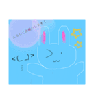 うさぎの手描きスタンプ〜 ₍ ᐢ. ̫ .ᐢ ₎（個別スタンプ：6）
