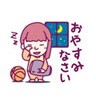 バスケ女子78番（個別スタンプ：3）
