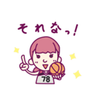バスケ女子78番（個別スタンプ：6）