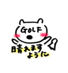 GOLF♡ごるくまスタンプ（個別スタンプ：10）