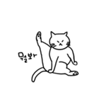 素朴な猫奴(韓国語)（個別スタンプ：5）
