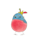 ピンクロビン リアクションスタンプ（個別スタンプ：1）