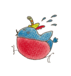 ピンクロビン リアクションスタンプ（個別スタンプ：3）