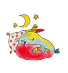 ピンクロビン リアクションスタンプ（個別スタンプ：5）
