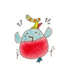 ピンクロビン リアクションスタンプ（個別スタンプ：6）