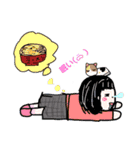 女の子(◡‿◡ฺ✿)（個別スタンプ：1）