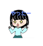 女の子(◡‿◡ฺ✿)（個別スタンプ：4）