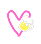 ハート 手書き（個別スタンプ：3）