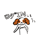 キャバリアとゲーム（個別スタンプ：10）