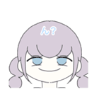 ぬ語を話す女の子（個別スタンプ：9）