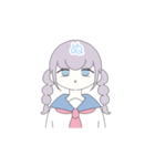 ぬ語を話す女の子（個別スタンプ：11）