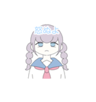ぬ語を話す女の子（個別スタンプ：21）
