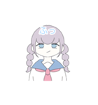 ぬ語を話す女の子（個別スタンプ：23）