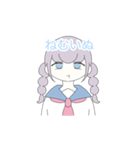 ぬ語を話す女の子（個別スタンプ：24）