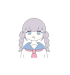 ぬ語を話す女の子（個別スタンプ：32）