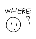 素朴な顔文字5です（個別スタンプ：5）