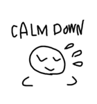 素朴な顔文字5です（個別スタンプ：7）