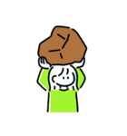 素朴でかわいい女の子と猫のスタンプ（個別スタンプ：27）