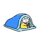 素朴でかわいい女の子と猫のスタンプ（個別スタンプ：28）