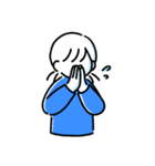 素朴でかわいい女の子と猫のスタンプ（個別スタンプ：29）