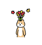 素朴でかわいい女の子と猫のスタンプ（個別スタンプ：32）