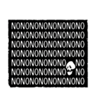 monobone [黒と白]（個別スタンプ：10）